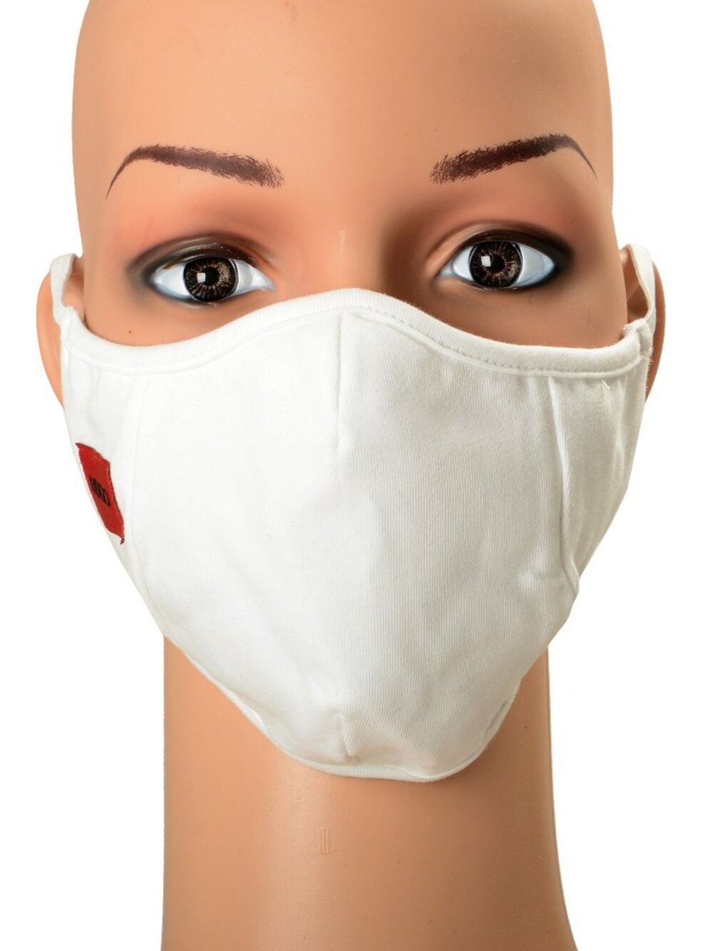 Hugo Boss Unisex White Soft Logo Protection Face Mask One Size